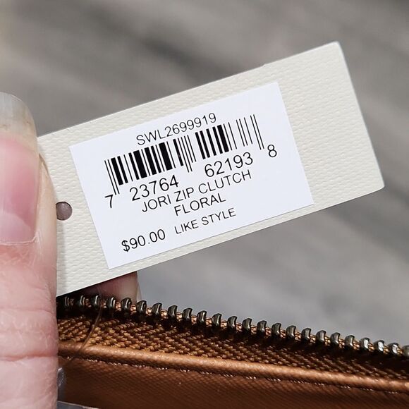 NWT Fossil Jori Floral Zip Around Wallet Wristlet - Picture 5 of 6